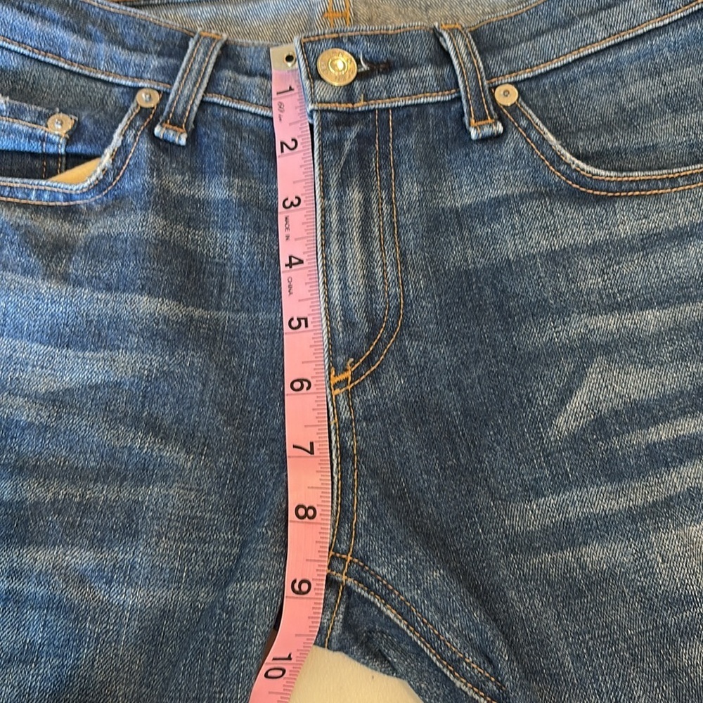 Rag & Bone the Dre Striaght Leg Cuffed Blue Denim Jeans Wmn’s Sz 28 - Picture 10 of 13